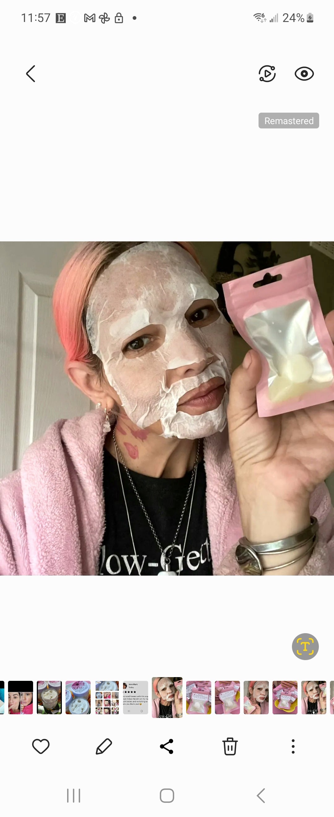 Niacinamide Sheet masks/ Reusable cotton sheet mask