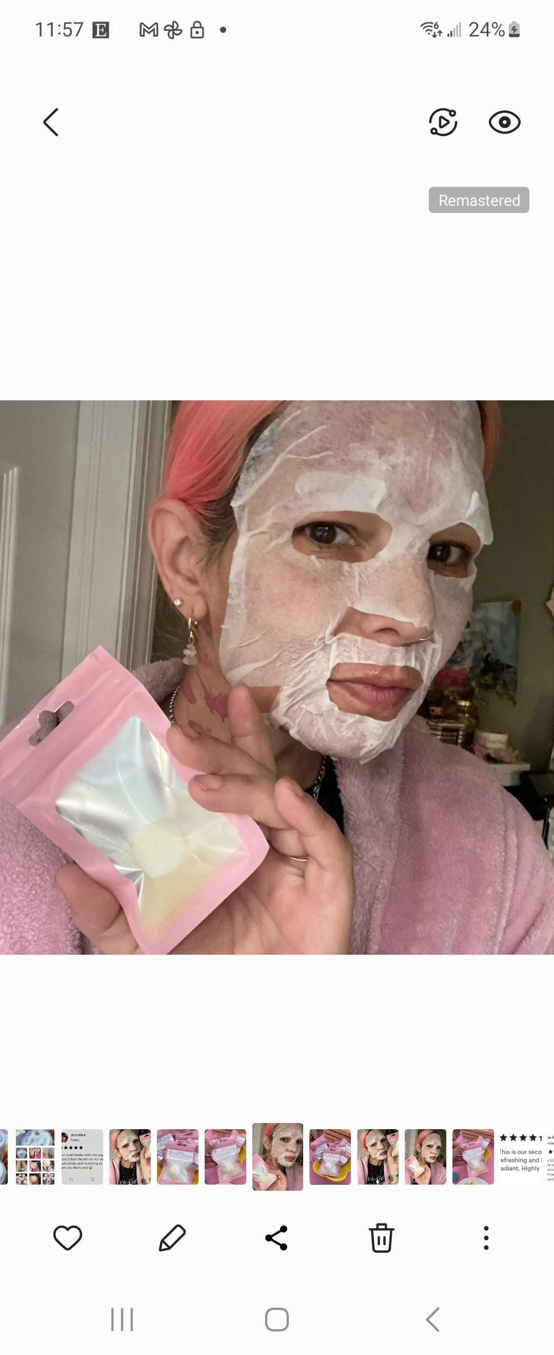 Niacinamide Sheet masks/ Reusable cotton sheet mask