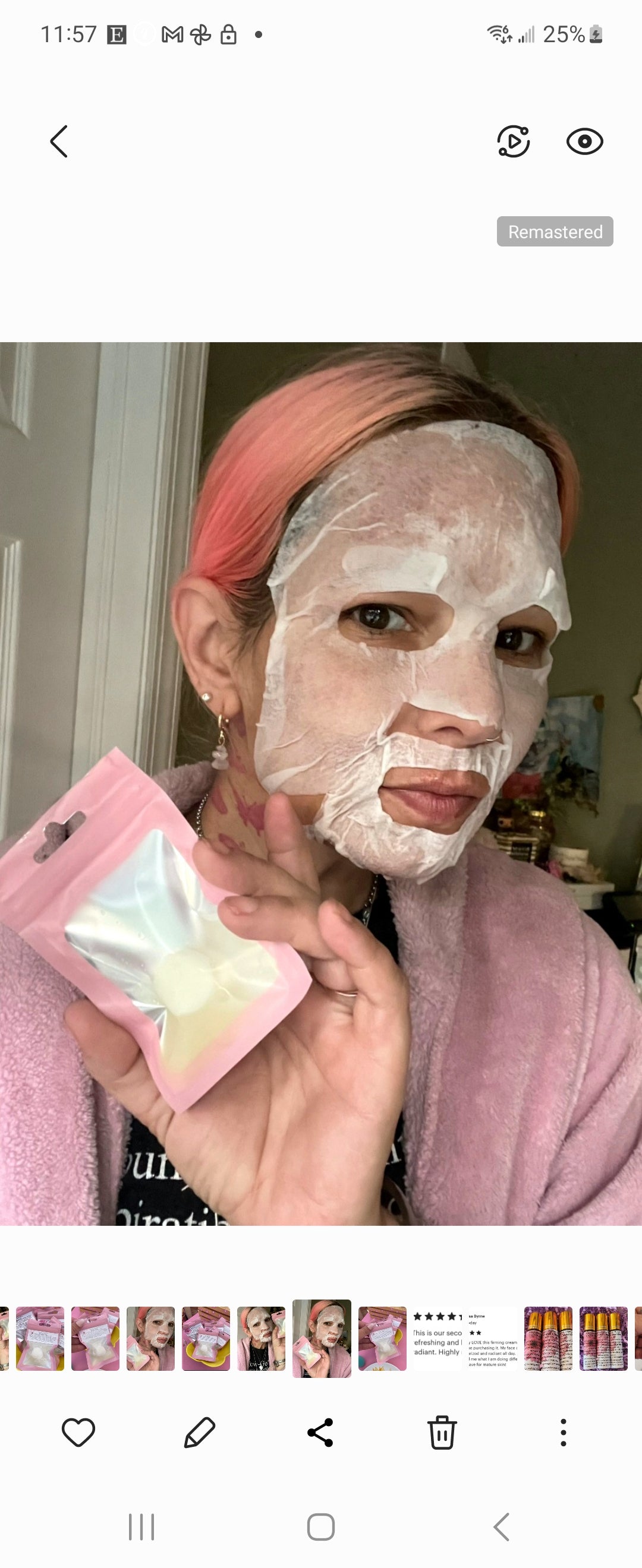 Niacinamide Sheet masks/ Reusable cotton sheet mask