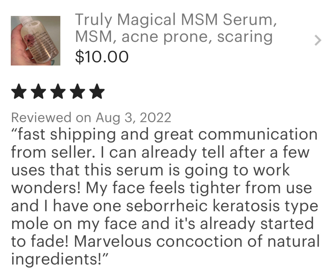 Clarifying MSM Serum