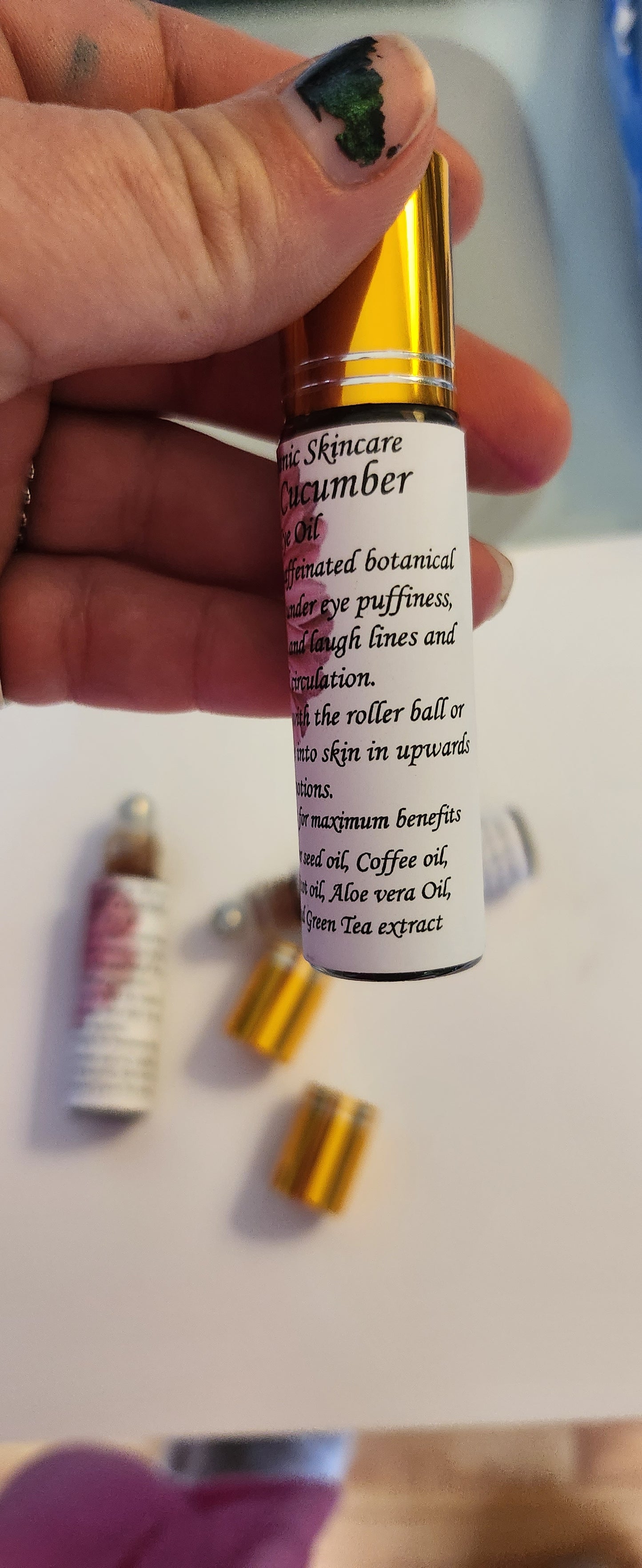 Under Eye Oil, Coffee and Cucumber
