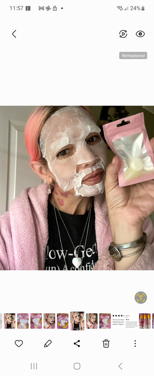 Niacinamide Sheet masks/ Reusable cotton sheet mask
